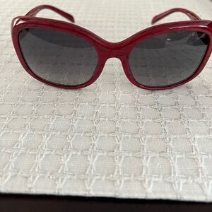 Stylish Red Sunglasses one time used